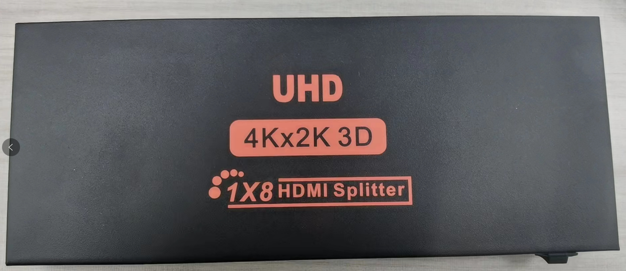 HDMI Splitter 1x8 – Small Model – Yellow Packaging – 4K
