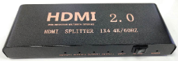  HDMI Splitter 1x4 – 4K @ 60Hz with Audio Extraction (Yellow Packaging)