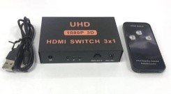  HDMI Switch 3x1 – Compact Metal Case (Private Mold)