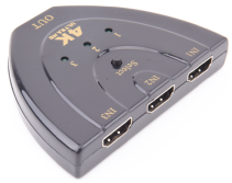 HDMI Switch 3x1 – Pigtail Design, Wireless 4K x 2K