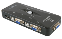 USB 2.0 KVM Switch 4x1