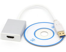 USB 3.0 to HDMI Cable (Black/Silver)