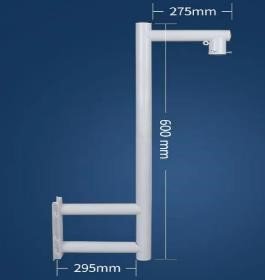 60cm Round Tube Outdoor Bracket (Fence single ball)
