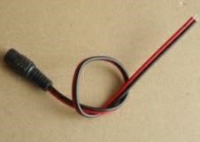 DC Female Red and Black Power Connector
