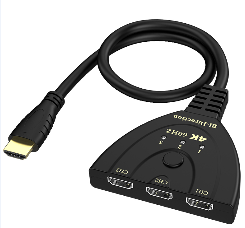 HDMI 3-to-1 Bidirectional Switch 4K 60Hz