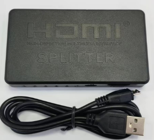 HDMI Splitter 1 In 4 Out 4K×2K Plastic Case