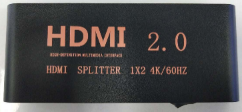 HDMI Splitter 1 In 2 Out 4K 60Hz with Audio Extraction — Yellow Packaging