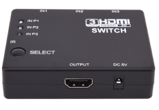 HDMI Switch 3-in-1 Automatic with Orange Cardboard Packaging
