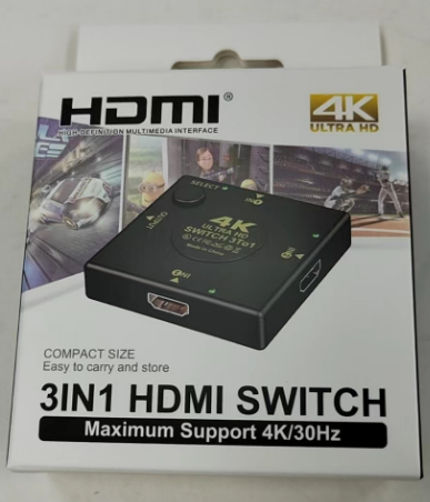 HDMI Switch 3-in-1 Square Shape 4K×2K