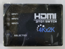 HDMI Switch 3-in-1 Automatic with White Text, 4K×2K
