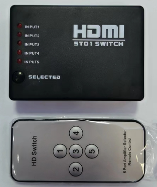 HDMI Switch 5-in-1 with Built-in Infrared