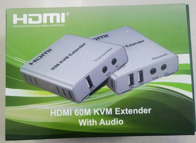 HDMI Extender 60 Meters KVM, Green Box