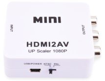 Mini HDMI to AV Converter (Black/White)