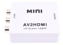 Mini AV to HDMI Converter (Black/White)