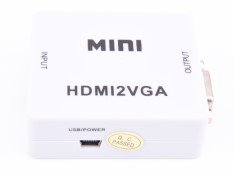 Mini HDMI to VGA Converter (Black/White)