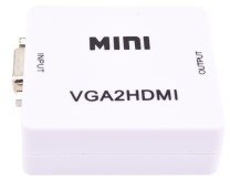 Mini VGA to HDMI Converter (Black/White)
