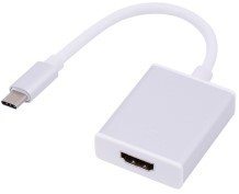 Type-C to HDMI Cable (Gold, Silver)