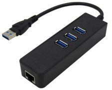 USB 3.0 to Gigabit Network Adapter + USB 3.0 HUB × 3
