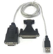 USB Serial Cable with Connector, Black