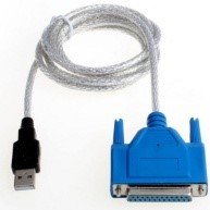 USB Parallel Cable – Blue